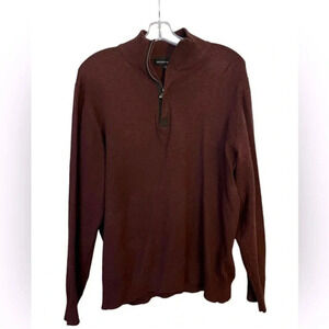 Tricots St Raphael‎ 1/4 zip Men’s Sweater Burgundy Size L